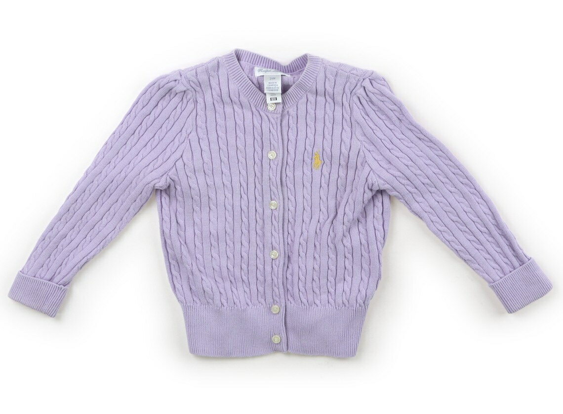 ポロラルフローレン POLO RALPH LAUREN カーディガン 90 女の子 パープル 子供服 ベビー服 キッズ アウトレット ユーズド 【中古】キッズ・ベビー・マタニティ