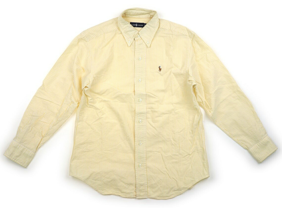 ポロラルフローレン POLO RALPH LAUREN シャツ・ブラウス 150 男の子 イエロー・ホワイト・ストライプ 子供服 ベビー服 キッズ アウトレット ユーズド 【中古】キッズ・ベビー・マタニティ
