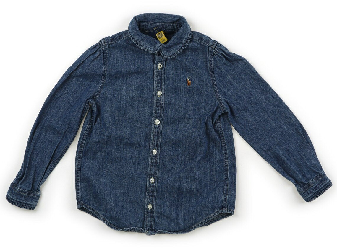 　ブランド 　POLO RALPH LAUREN(ポロラルフローレン) 　カテゴリー 　シャツ・ブラウス 　サイズ 　120サイズ 　色 　ブルー 　状態 　★★★ 　記名 　なし 　ジャンル 　Girl ダンガリー地。全体的に使用感がありますが、特に目立つ汚れはなくまだお使い頂けそうです。 ＊【状態】【サイズ】に関しての詳しい説明はこちら