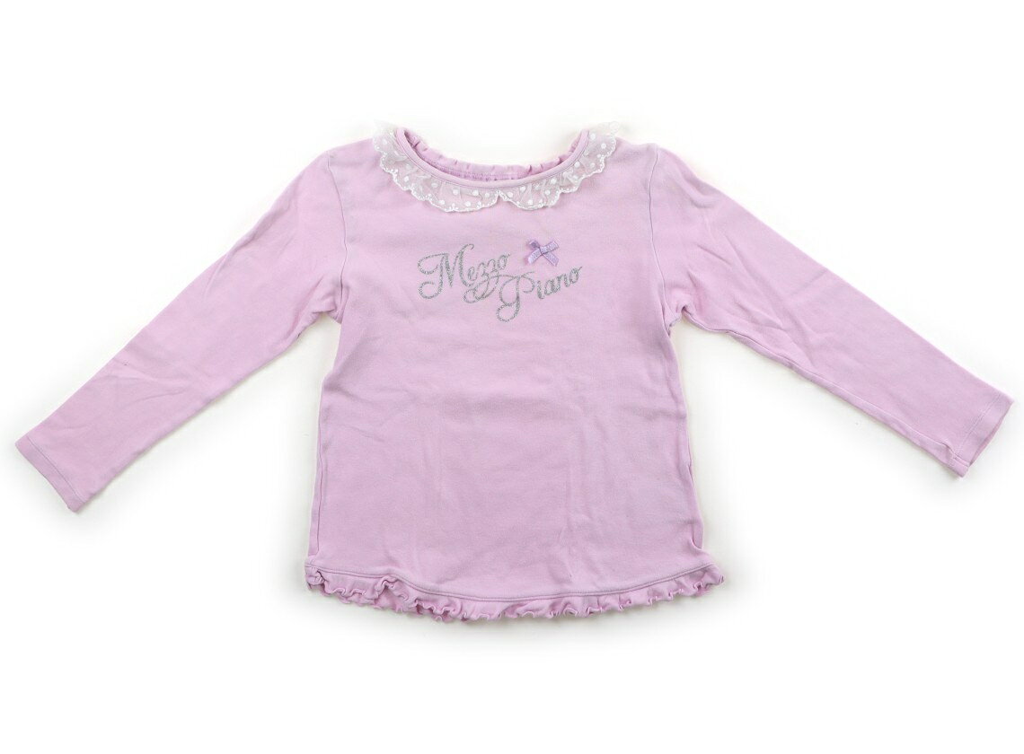 メゾピアノ mezzo piano Tシャツ・カットソー 130 女の子 ピンク 子供服 ベビー服 キッズ アウトレット ユーズド 【中古】キッズ・ベビー・マタニティ