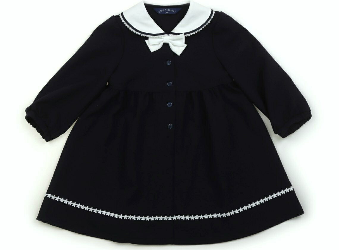 ショパン CHOPIN フォーマルウェア 100 女の子 紺、白 子供服 ベビー服 キッズ アウトレット ユーズド 【中古】キッズ・ベビー・マタニティ