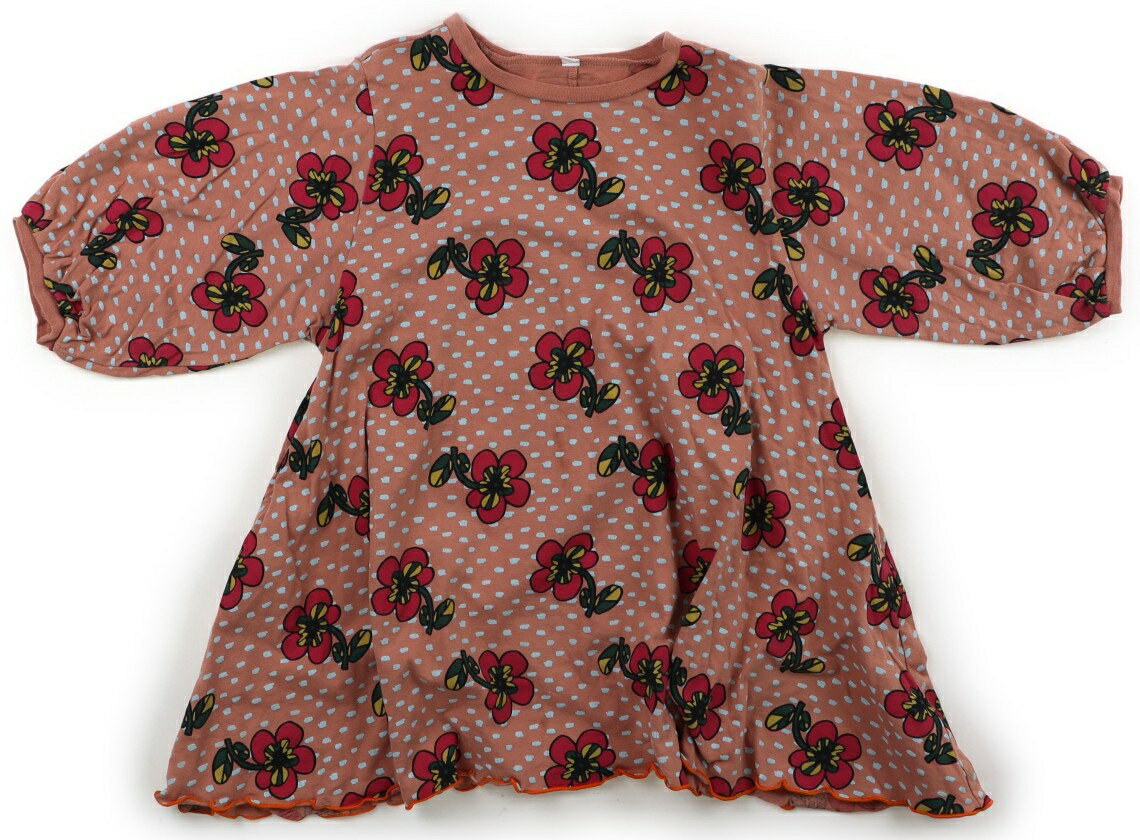 マーキーズ Markey's ワンピース 110 女の子 コーラルピンク、花柄 子供服 ベビー服 キッズ アウトレッ..