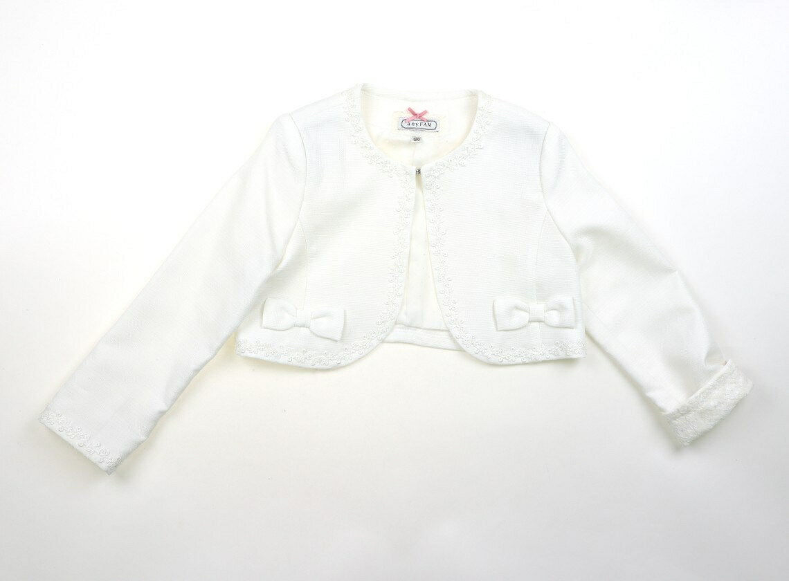 エニィファム anyFAM フォーマルウェア 120 女の子 白、花柄 子供服 ベビー服 キッズ アウトレット ユ..