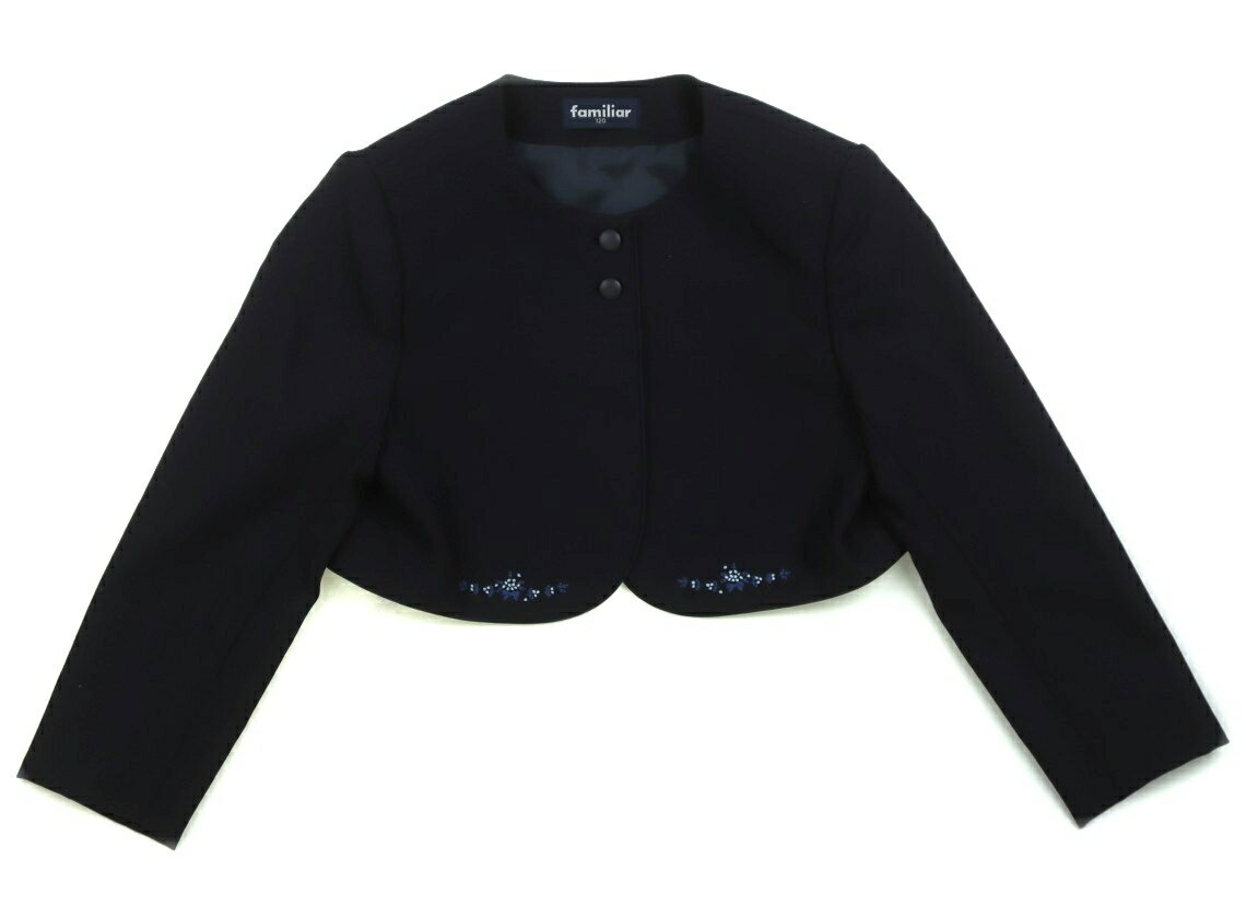 ファミリア familiar フォーマルウェア 120 女の子 紺、花柄 子供服 ベビー服 キッズ アウトレット ユ..
