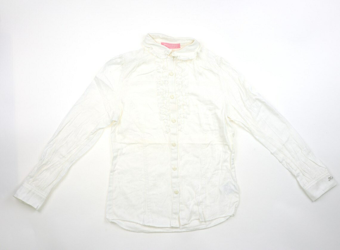 メゾピアノ mezzo piano シャツ・ブラウス 150 女の子 オフホワイト 子供服 ベビー服 キッズ アウトレット ユーズド 【中古】キッズ・ベビー・マタニティ