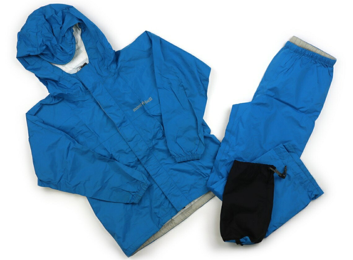 モンベル mont-bell レインコート・レインハット 130 男の子 ブルー 子供服 ベビー服 キッズ アウトレット ユーズド 【中古】キッズ・ベビー・マタニティ
