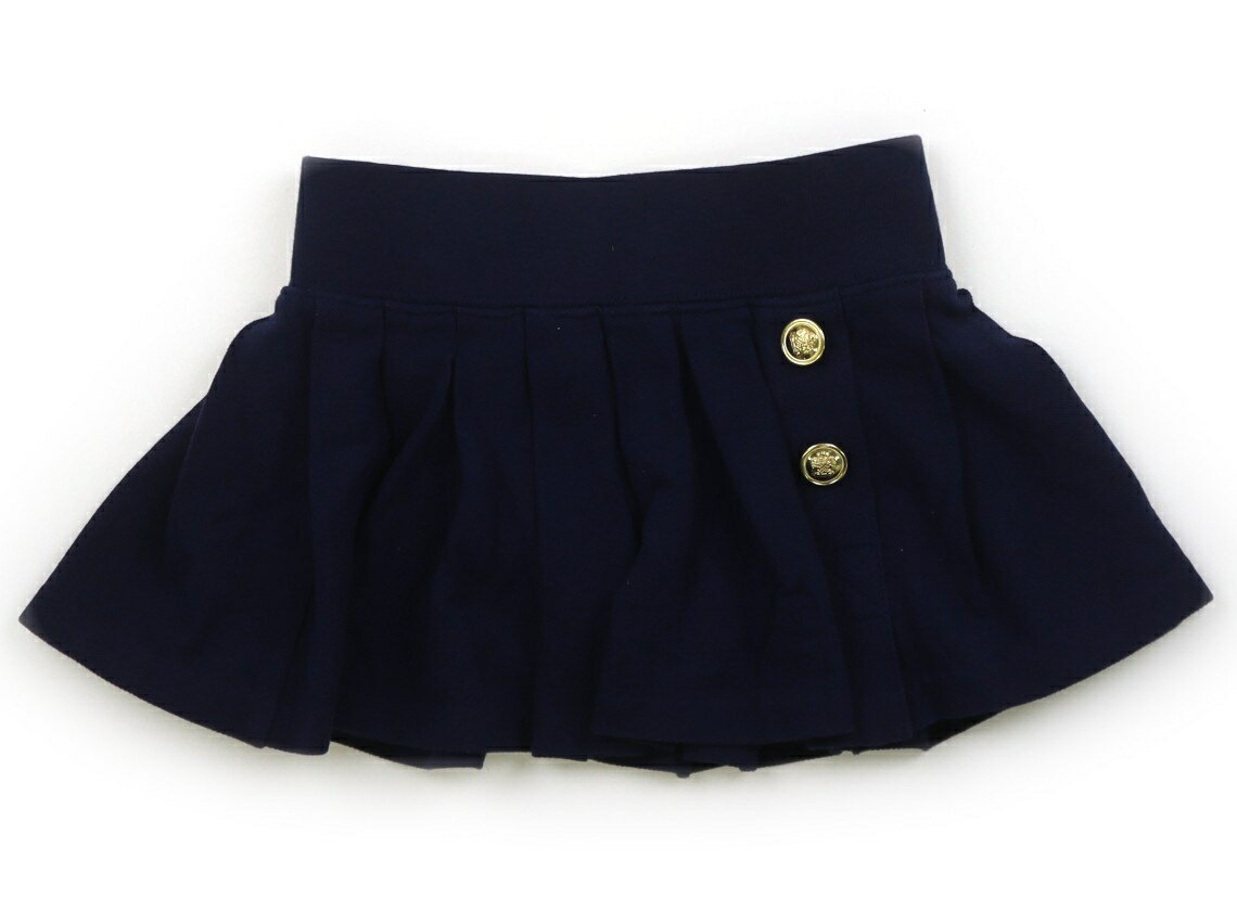 ポロラルフローレン POLO RALPH LAUREN スカート 100 女の子 ネイビー、金ボタン 子供服 ベビー服 キッズ アウトレット ユーズド 【中古】キッズ・ベビー・マタニティ