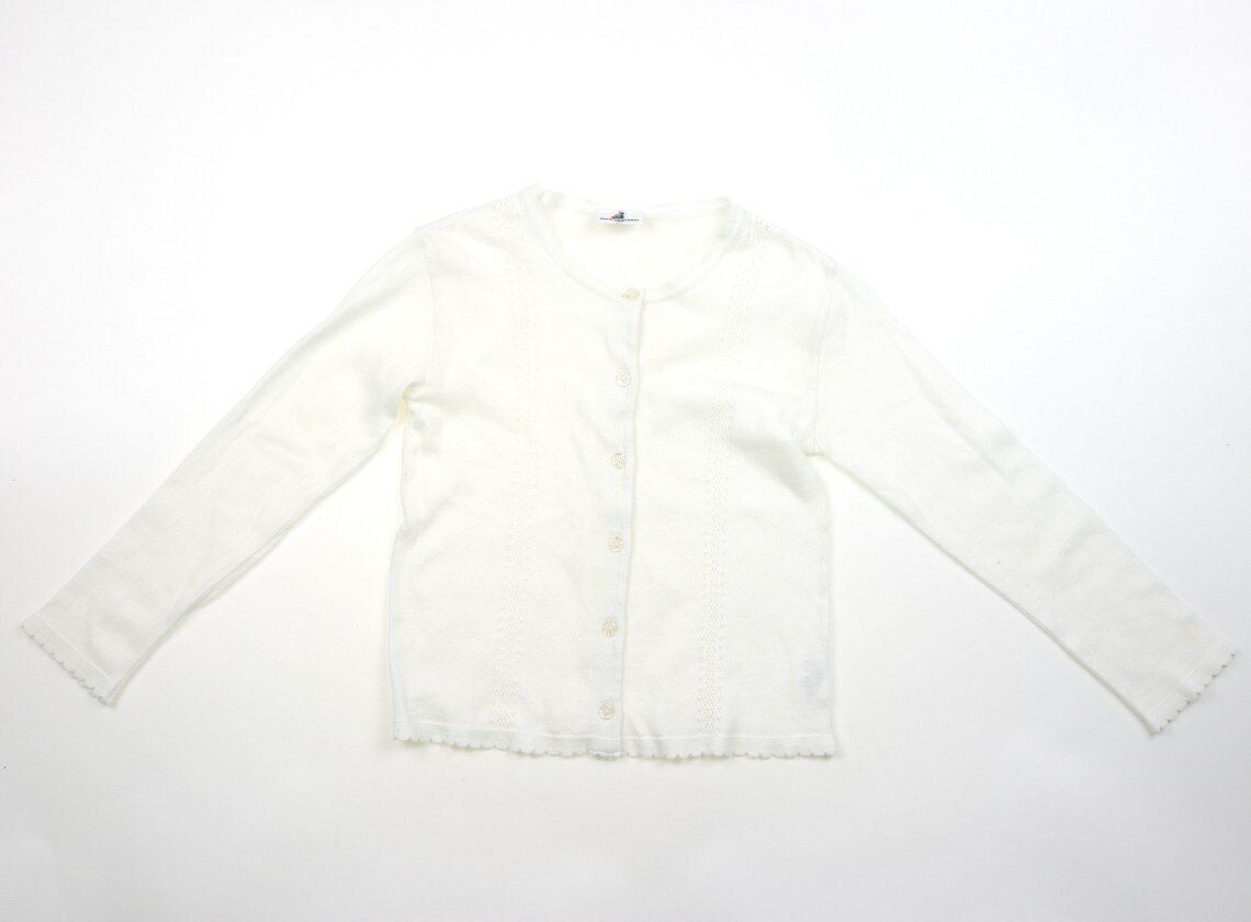 ペアレンツドリーム Parents Dream カーディガン 130 女の子 白 子供服 ベビー服 キッズ アウトレット ユーズド 【中古】キッズ・ベビー・マタニティ