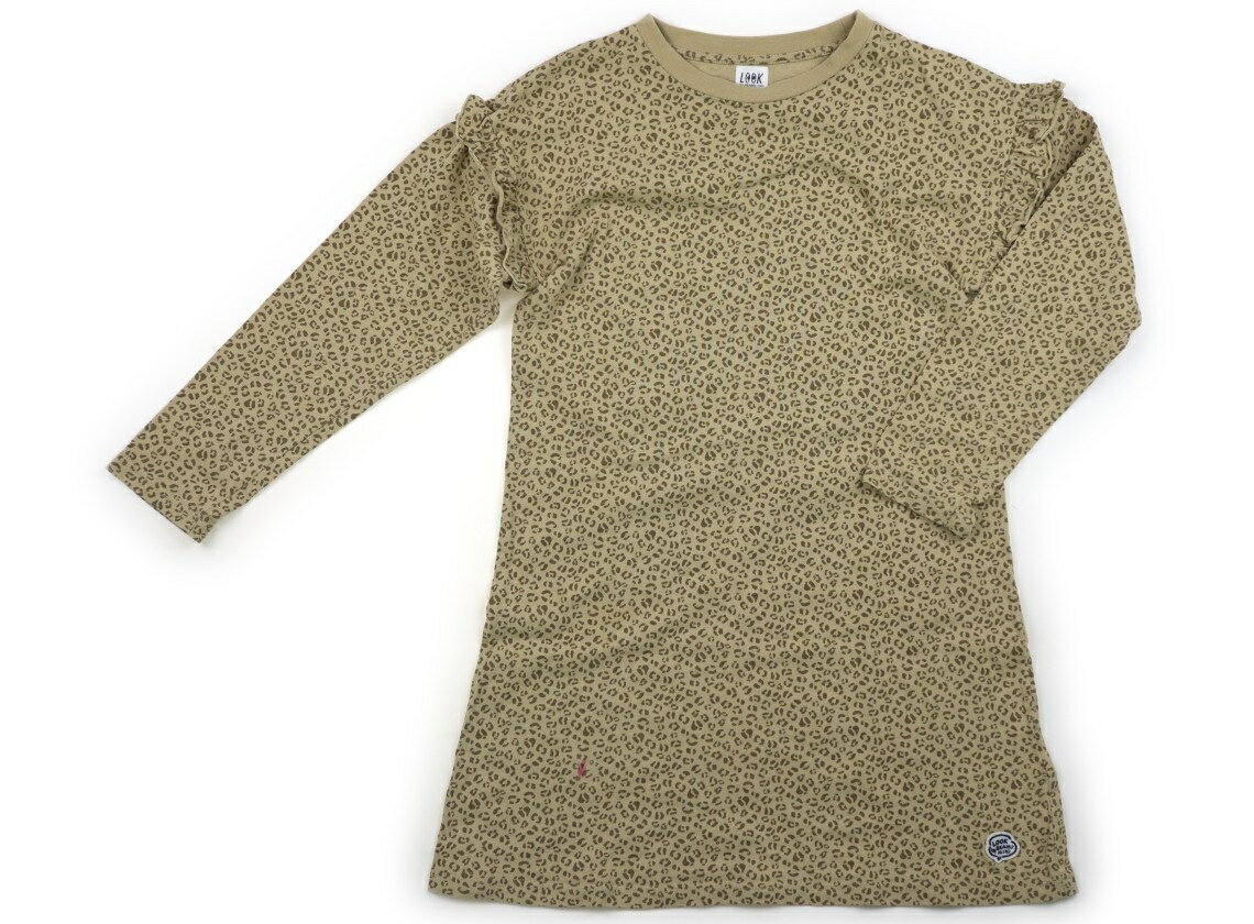 ビームス BEAMS ワンピース 140 女の子 エクリュ・ヒョウ柄 子供服 ベビー服 キッズ アウトレット ユーズド 【中古】キッズ・ベビー・マタニティ