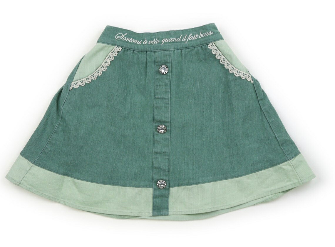 Rakuten - アクシーズファムキッズ axes femme KIDS スカート 130 女の子 グリーン 子供服 ベビー服 キッズ アウトレット ユーズド 【中古】キッズ・ベビー・マタニティ