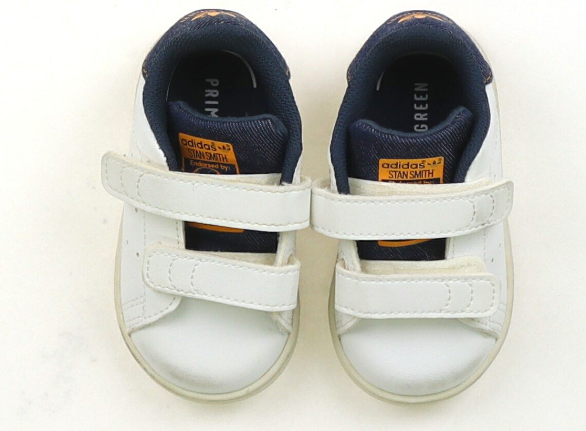 アディダス Adidas スニーカー 靴ベビー12cm以下 男の子 白、ネイビー 子供服 ベビー服 キッズ アウトレット ユーズド 【中古】キッズ・ベビー・マタニティ