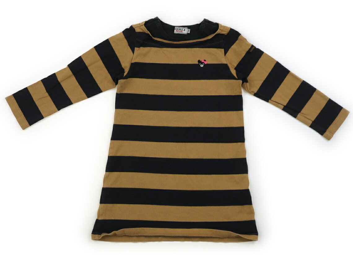 Rakuten - ダブルB Double B ワンピース 110 女の子 キャメル、黒 子供服 ベビー服 キッズ アウトレット ユーズド 【中古】キッズ・ベビー・マタニティ