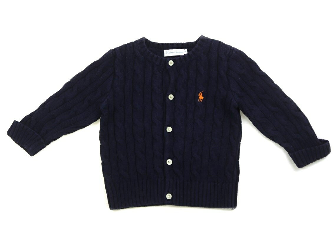 ラルフローレン Ralph Lauren カーディガン 80 女の子 ブルー・ケーブル 子供服 ベビー服 キッズ アウトレット ユーズド キッズ・ベビー・マタニティ