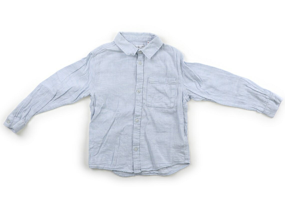 ザラ ZARA シャツ・ブラウス 110 男の子 ライトブルー 子供服 ベビー服 キッズ アウトレット ユーズド 【中古】キッズ・ベビー・マタニティ