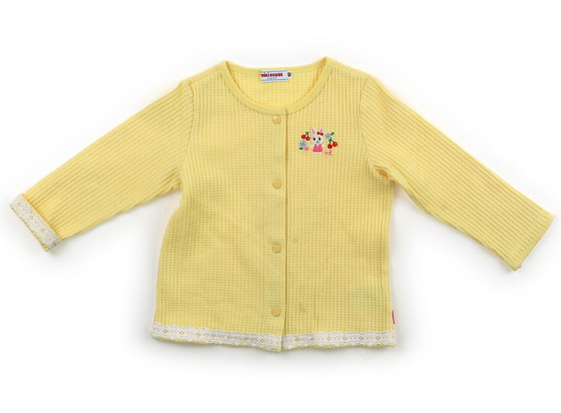 ミキハウス miki HOUSE カーディガン 90 女の子 イエロー 子供服 ベビー服 キッズ アウトレット ユーズド 【中古】キッズ・ベビー・マタニティ