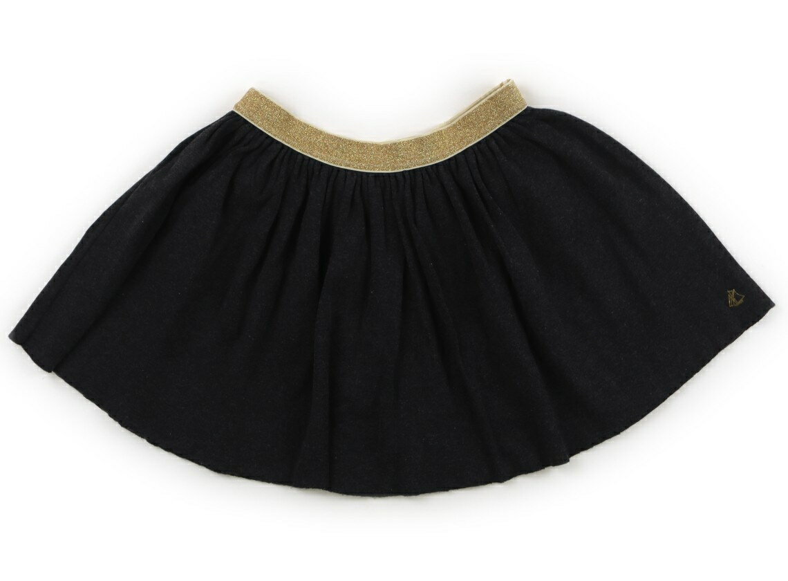 プチバトー PETIT BATEAU スカート 120 女の子 チャコールグレー・ゴールド 子供服 ベビー服 キッズ アウトレット ユーズド 【中古】キッズ・ベビー・マタニティ