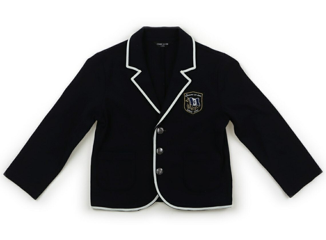 コムサイズム COMME CA ISM ジャケット・ブレザー 120 女の子 ネイビー・ホワイト 子供服 ベビー服 キッズ アウトレット ユーズド 【中古】キッズ・ベビー・マタニティ