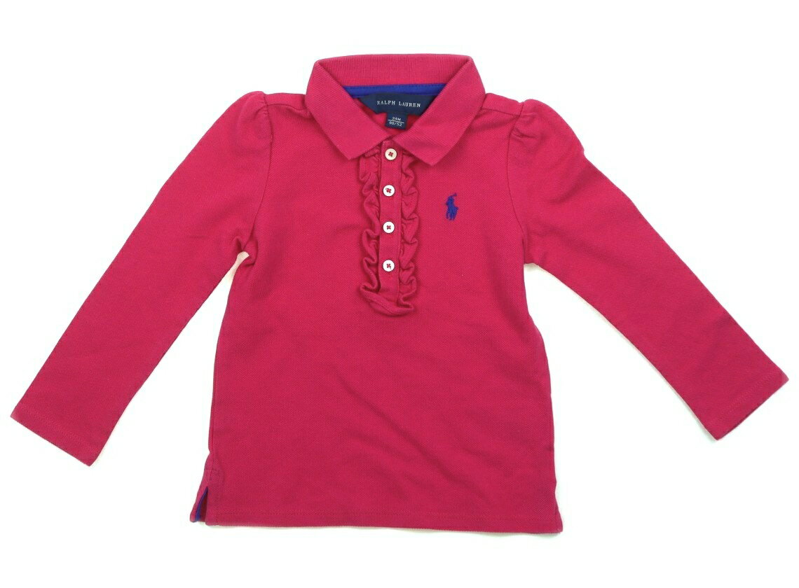 ラルフローレン Ralph Lauren ポロシャツ 90 女の子 フューシャピンク 子供服 ベビー服 キッズ アウトレット ユーズド 【中古】キッズ・ベビー・マタニティ