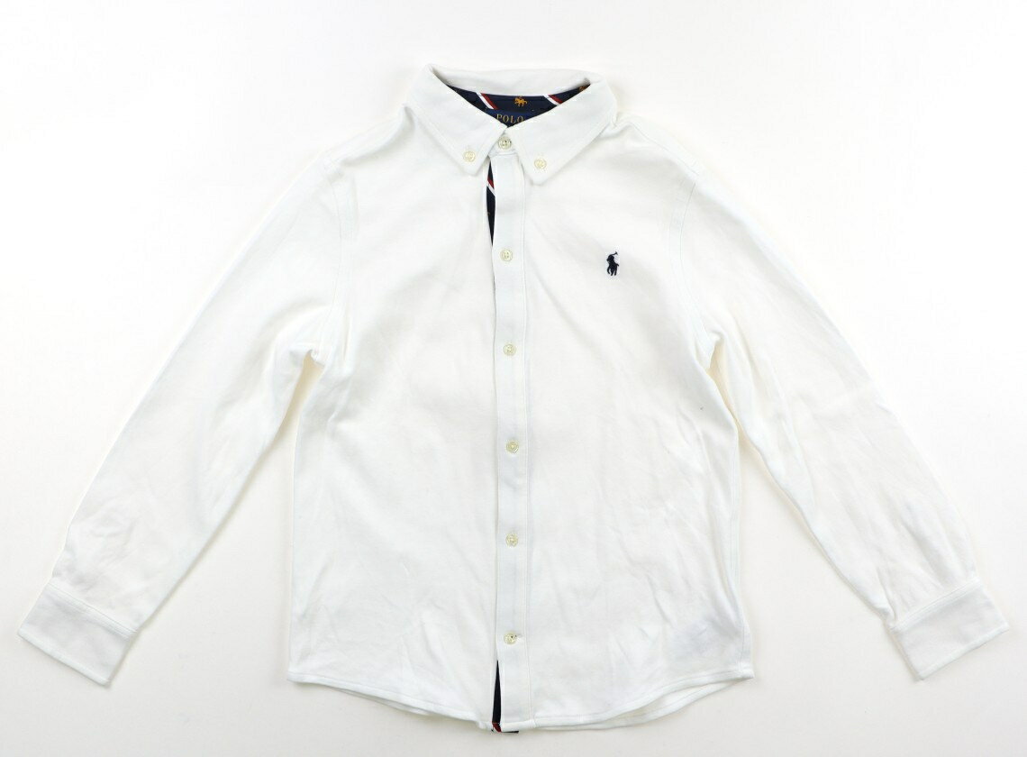 ポロラルフローレン POLO RALPH LAUREN シャツ・ブラウス 130 男の子 白 子供服 ベビー服 キッズ アウトレット ユーズド 【中古】キッズ・ベビー・マタニティ