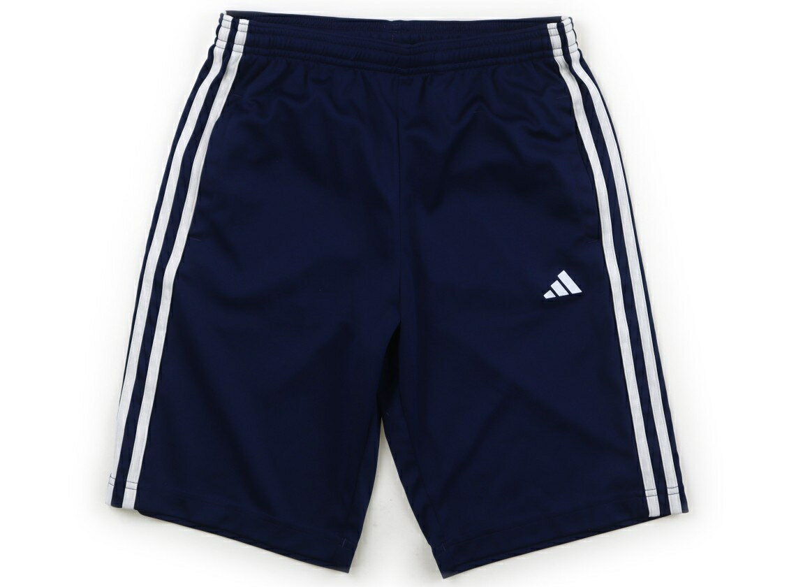 アディダス Adidas ハーフパンツ 160 男の子 ネイビー 子供服 ベビー服 キッズ アウトレット ユーズド 【中古】キッズ・ベビー・マタニティ