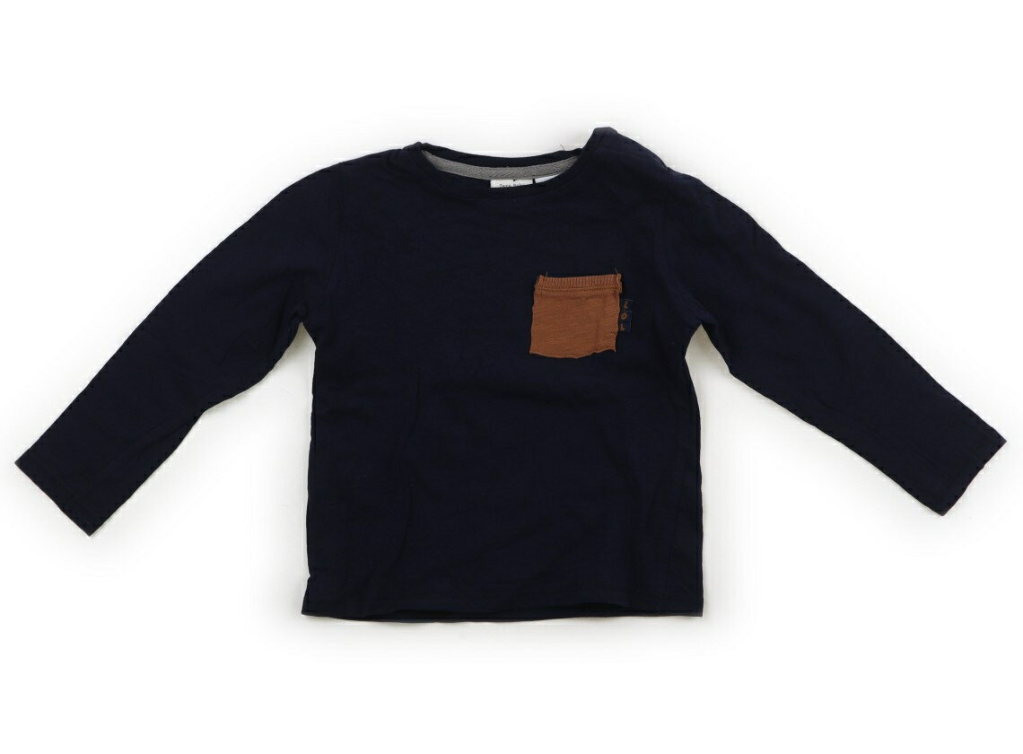 ザラ ZARA Tシャツ・カットソー 95 男の子 紺・茶 子供服 ベビー服 キッズ アウトレット ユーズド 【中古】キッズ・ベビー・マタニティ