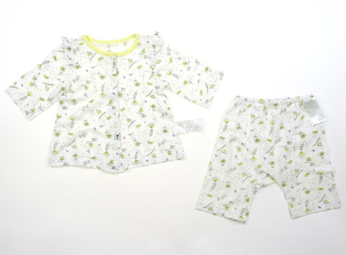 モイモルン moimoln パジャマ 80 女の子 白、ペールイエロー、ライラック 子供服 ベビー服 キッズ アウトレット ユーズド 【中古】キッズ・ベビー・マタニティ
