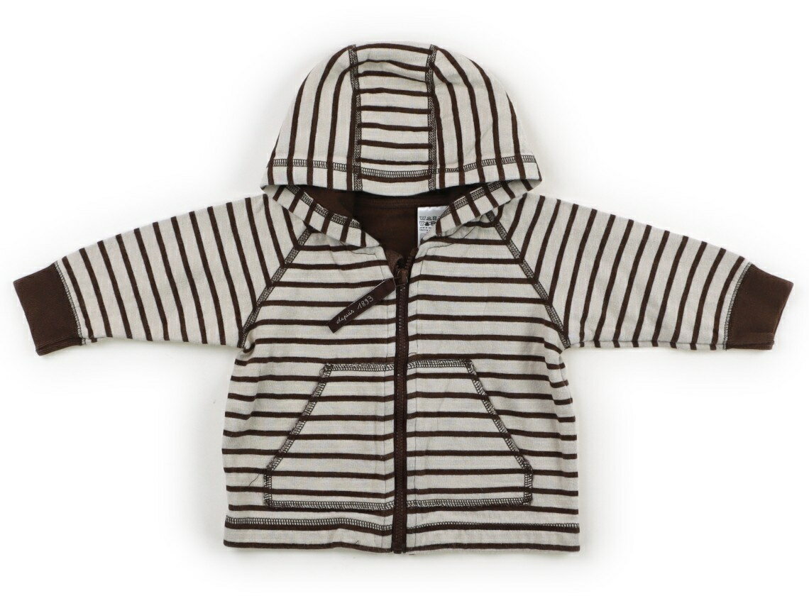 　ブランド 　PETIT BATEAU(プチバトー) 　カテゴリー 　パーカー 　サイズ 　60サイズ 　色 　ホワイト・ブラウン・ボーダー 　状態 　★★★ 　記名 　なし 　ジャンル 　Boy サイズ表記はありません。実寸は、サイドネックポイントからの総丈約28cm、胸囲約27cm（×2平置き実寸)です。色褪せと毛玉がありますが、まだまだお使いいただけそうです。 ＊【状態】【サイズ】に関しての詳しい説明はこちら
