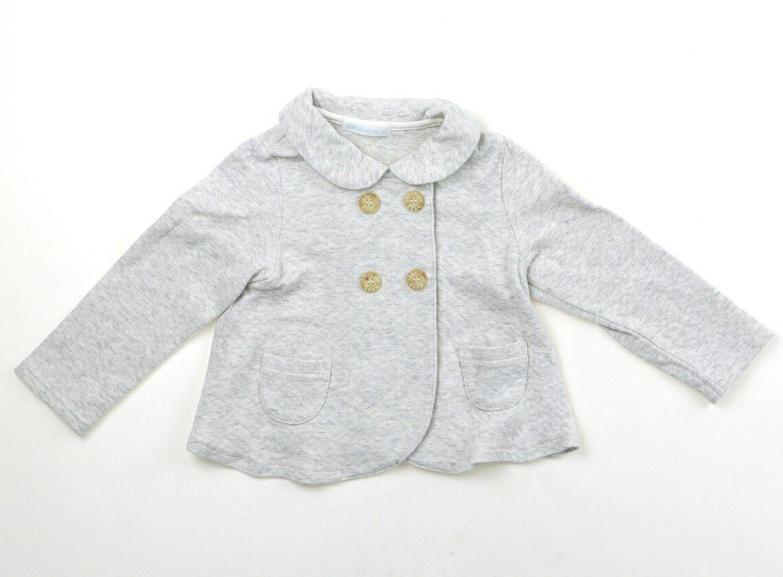 べべ BeBe カーディガン 90 女の子 オフホワイトグレー 子供服 ベビー服 キッズ アウトレット ユーズド 【中古】キッズ・ベビー・マタニティ