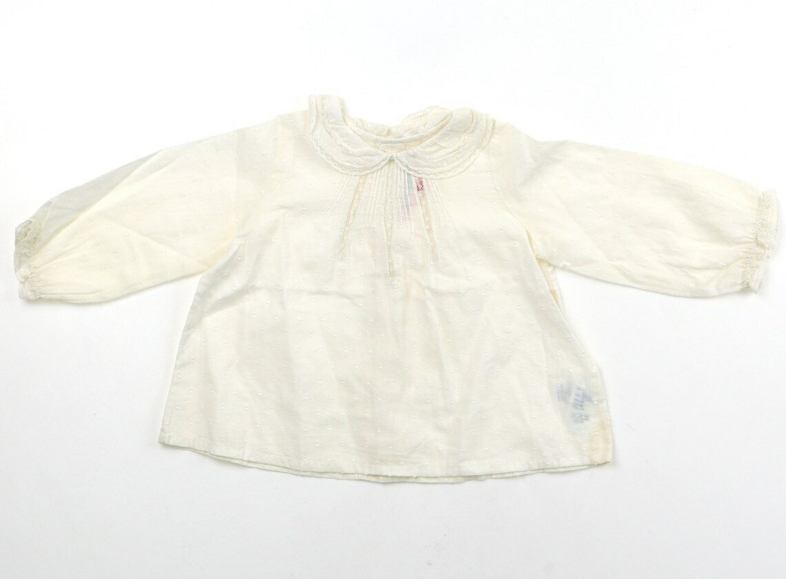 ボンポワン bonpoint シャツ・ブラウス 70 女の子 オフホワイト 子供服 ベビー服 キッズ アウトレット ユーズド 【中古】キッズ・ベビー・マタニティ