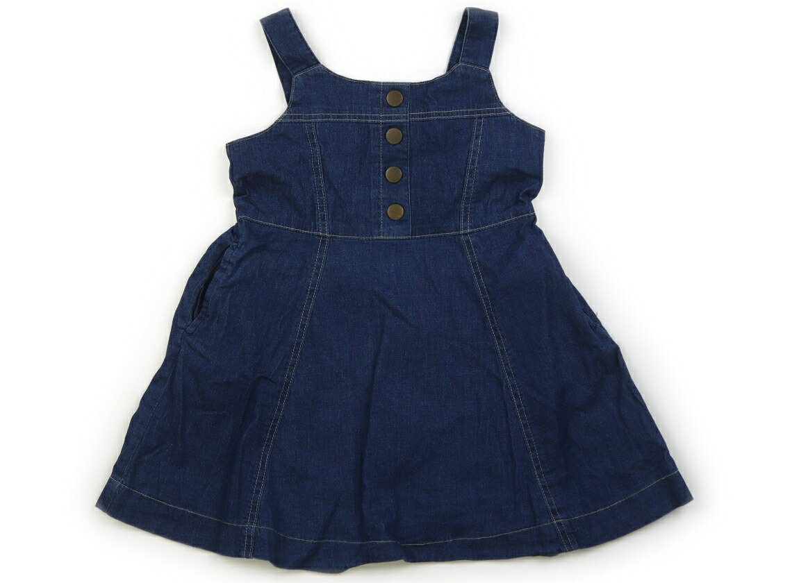 Rakuten - プティマイン petit main ジャンパースカート 100 女の子 ブルー 子供服 ベビー服 キッズ アウトレット ユーズド 【中古】キッズ・ベビー・マタニティ