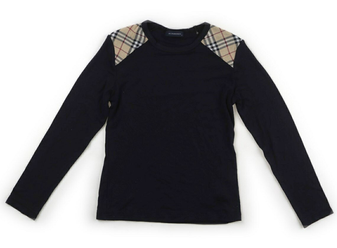 バーバリー BURBERRY Tシャツ・カットソー 140 女の子 ダークネイビー・BURBERRYチェック 子供服 ベビー服 キッズ アウトレット ユーズド 【中古】キッズ・ベビー・マタニティ