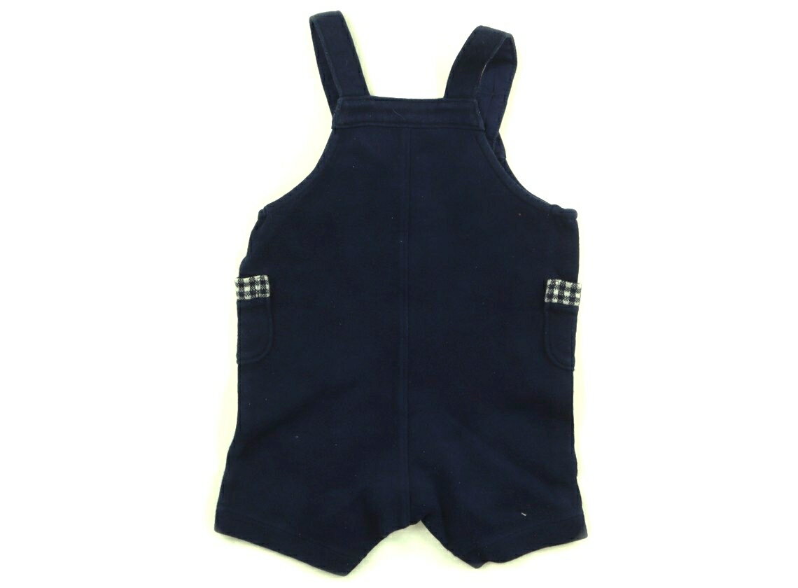 ミキハウス miki HOUSE ベビーオーバーオール 70 男の子 ネイビー、汽車 子供服 ベビー服 キッズ アウトレット ユーズド 【中古】キッズ・ベビー・マタニティ 2