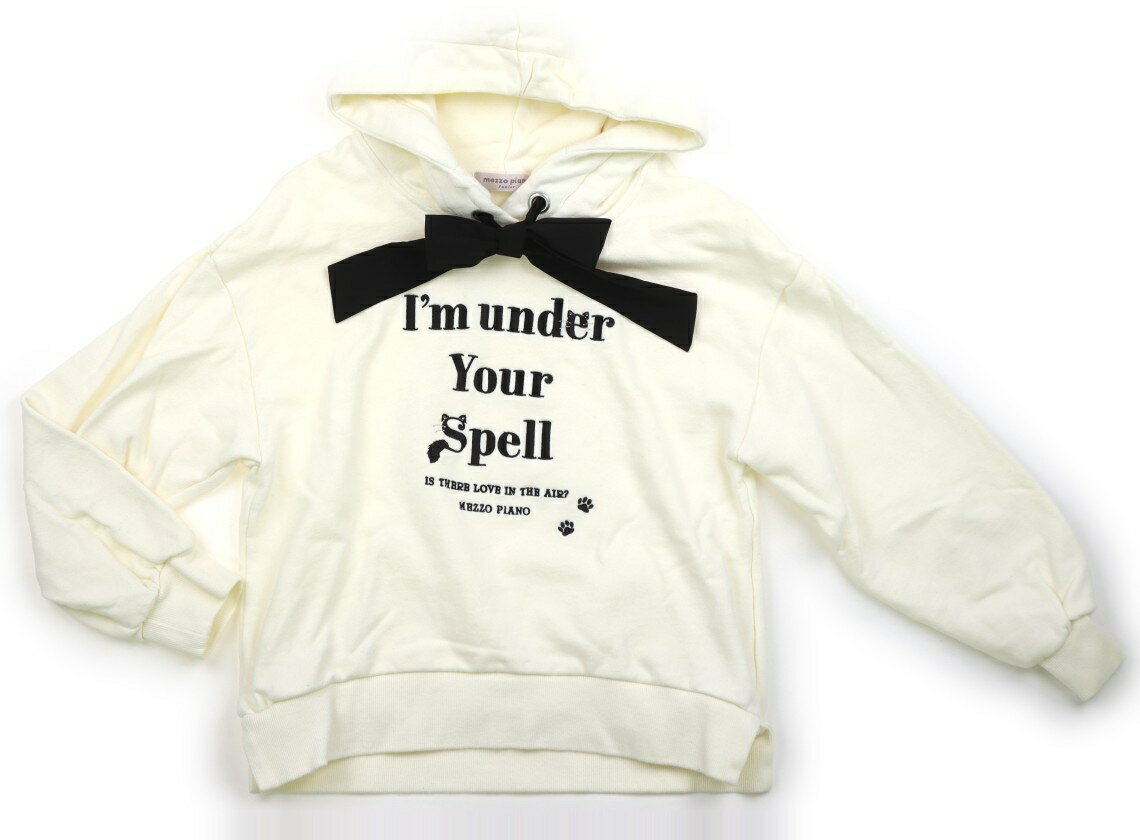 Rakuten - メゾピアノ mezzo piano トレーナー・プルオーバー 150 女の子 オフホワイト、黒 子供服 ベビー服 キッズ アウトレット ユーズド 【中古】キッズ・ベビー・マタニティ