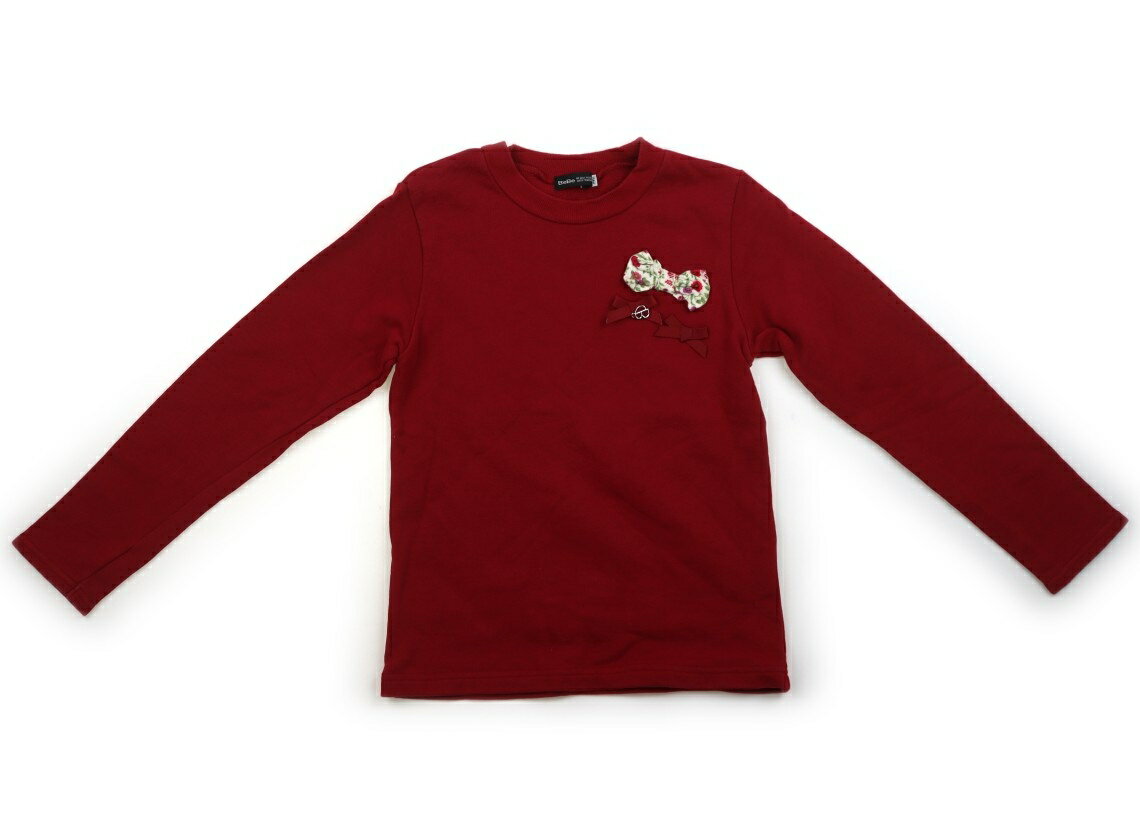べべ BeBe トレーナー・プルオーバー 140 女の子 赤 子供服 ベビー服 キッズ アウトレット ユーズド 【中古】キッズ・ベビー・マタニティ