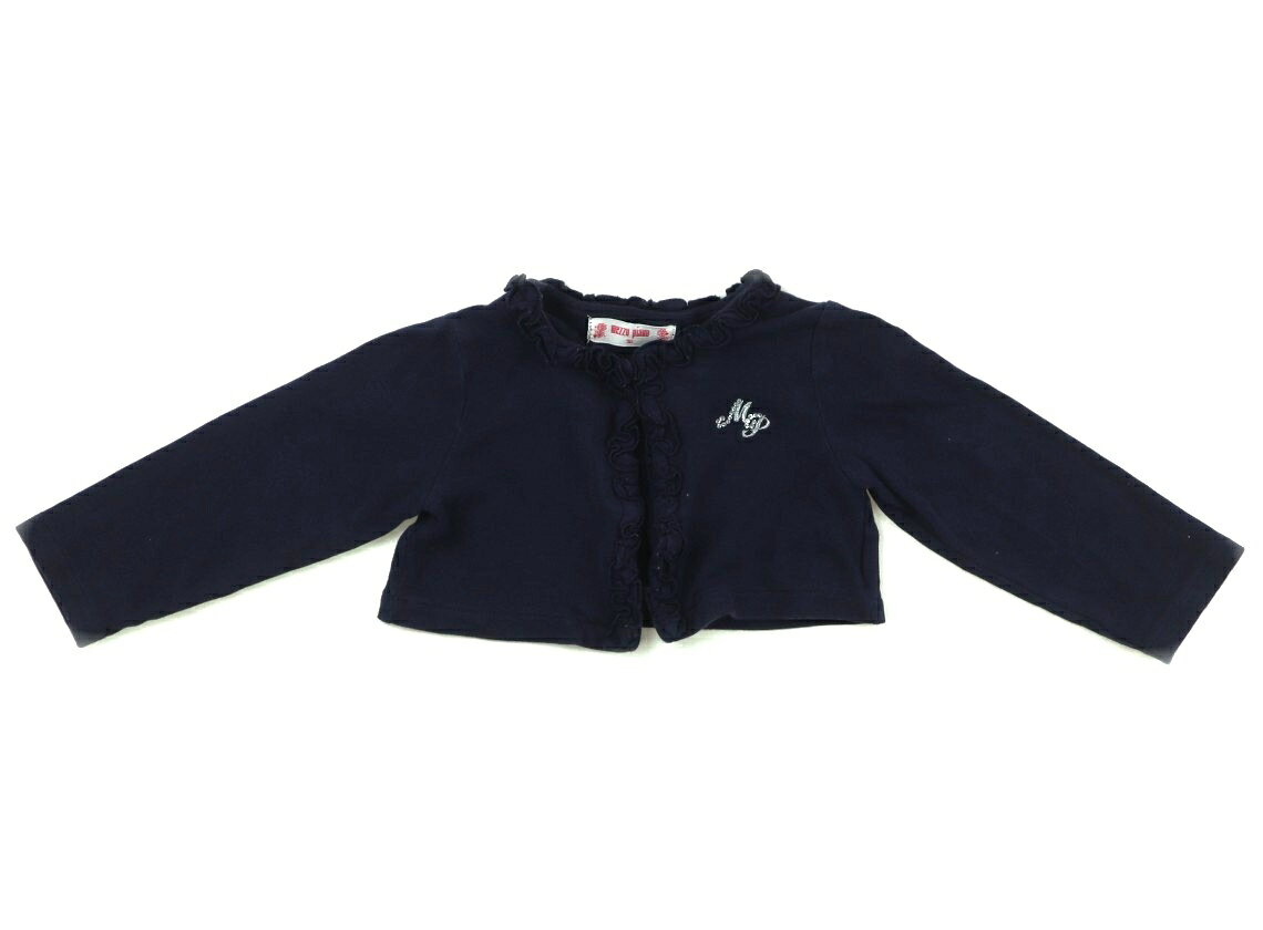 メゾピアノ mezzo piano カーディガン 90 女の子 ネイビー 子供服 ベビー服 キッズ アウトレット ユーズド 【中古】キッズ・ベビー・マタニティ