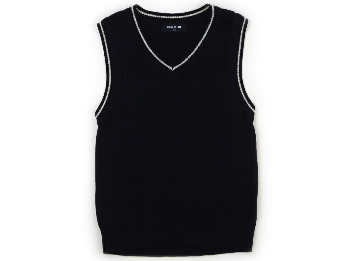 　ブランド 　COMME CA FILLE(コムサフィユ) 　カテゴリー 　ベスト 　サイズ 　130サイズ 　色 　ネイビー・ホワイト 　状態 　★★★★ 　記名 　なし 　ジャンル 　Boy 薄手のアクリルウールニット。全体的に使用感がありますが、特に目立つ汚れはなくまだお使い頂けそうです。 ＊【状態】【サイズ】に関しての詳しい説明はこちら