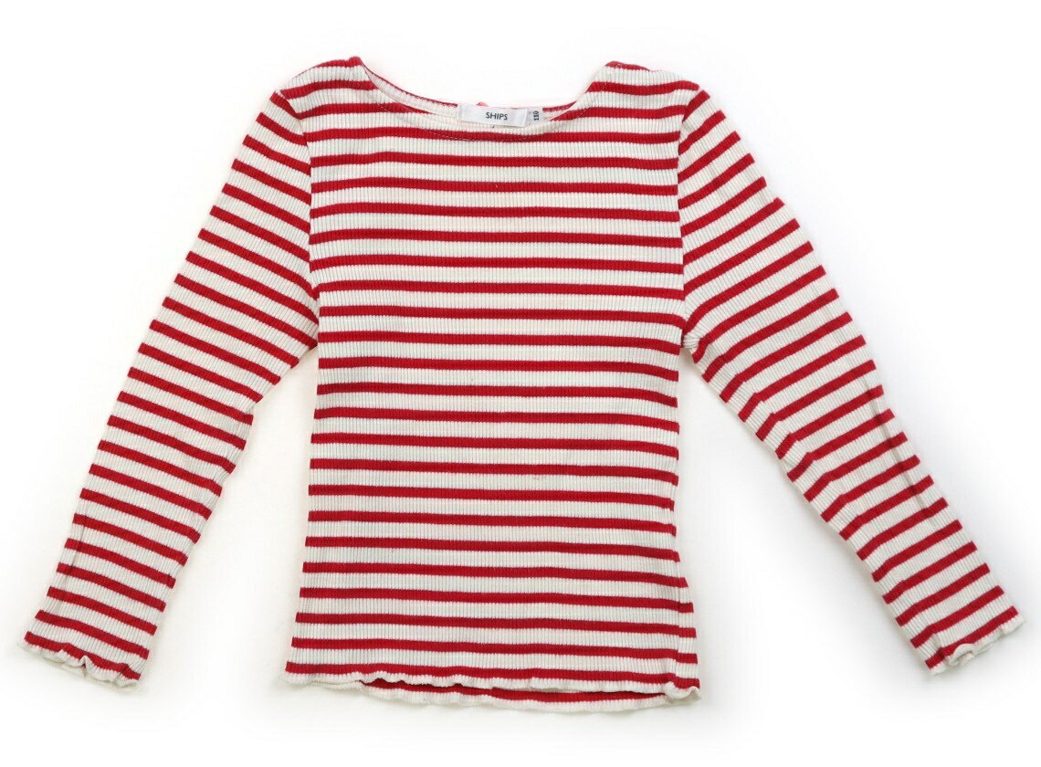 　ブランド 　SHIPS(シップス) 　カテゴリー 　Tシャツ・カットソー 　サイズ 　110サイズ 　色 　キナリ、チェリー 　状態 　★★（返品不可） 　記名 　なし 　ジャンル 　Girl 厚手のリブカットソー生地。全体に毛羽立ちがあります。腹部と背中に小さく茶色い汚れとシミがあります。普段使いにいかがでしょうか。 ＊【状態】【サイズ】に関しての詳しい説明はこちら