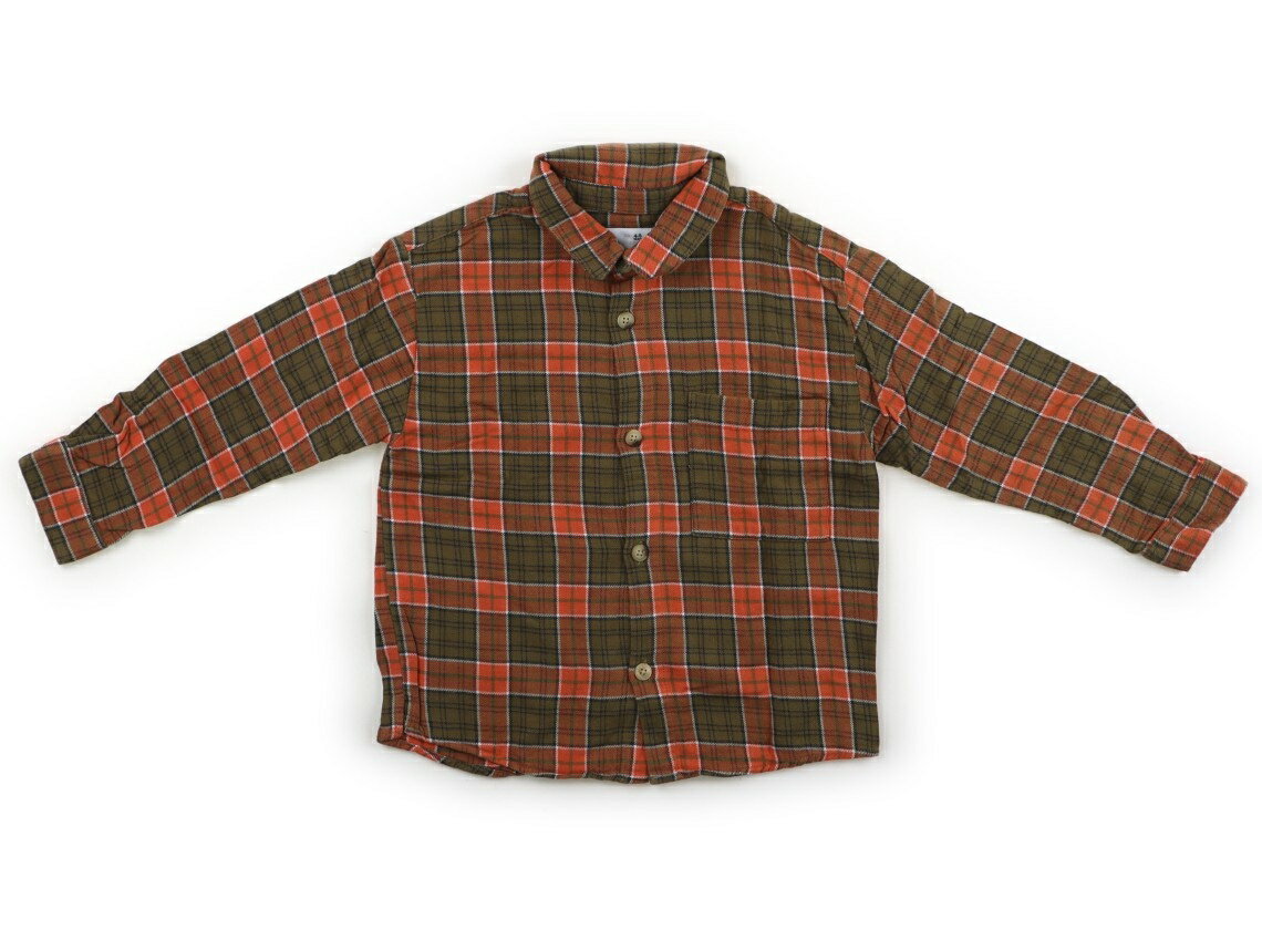 　ブランド 　ZARA(ザラ) 　カテゴリー 　シャツ・ブラウス 　サイズ 　110サイズ 　色 　オレンジ・カーキチェック 　状態 　★★★ 　記名 　なし 　ジャンル 　Boy 実際のサイズ表記は4-5yrs。全体に色あせ・毛羽立ちがありますが、まだまだ活躍してくれそうです。 ＊【状態】【サイズ】に関しての詳しい説明はこちら