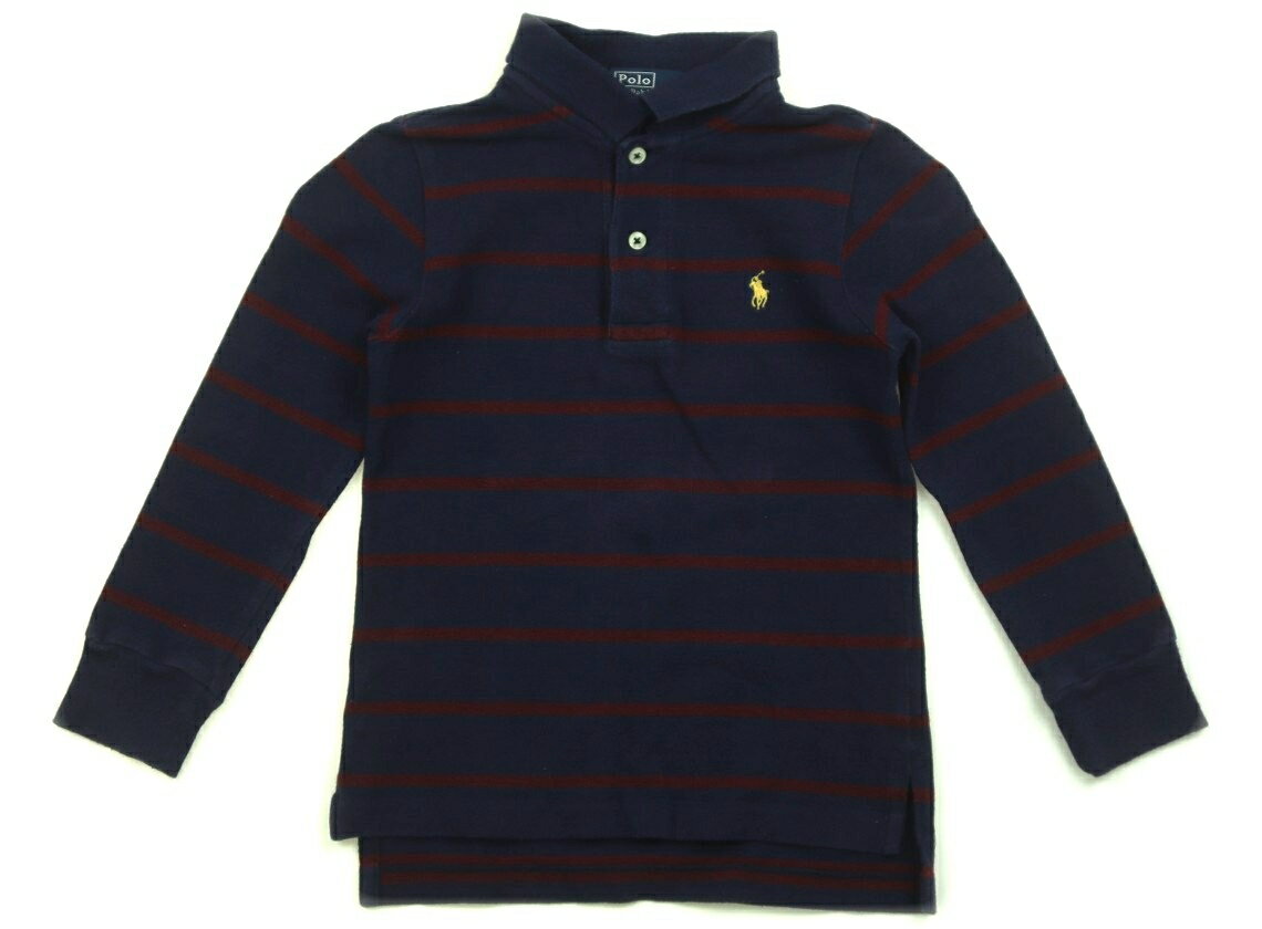 ポロラルフローレン POLO RALPH LAUREN ポロシャツ 110 男の子 紺・ワイン・ボーダー 子供服 ベビー服 キッズ アウトレット ユーズド 【中古】キッズ・ベビー・マタニティ
