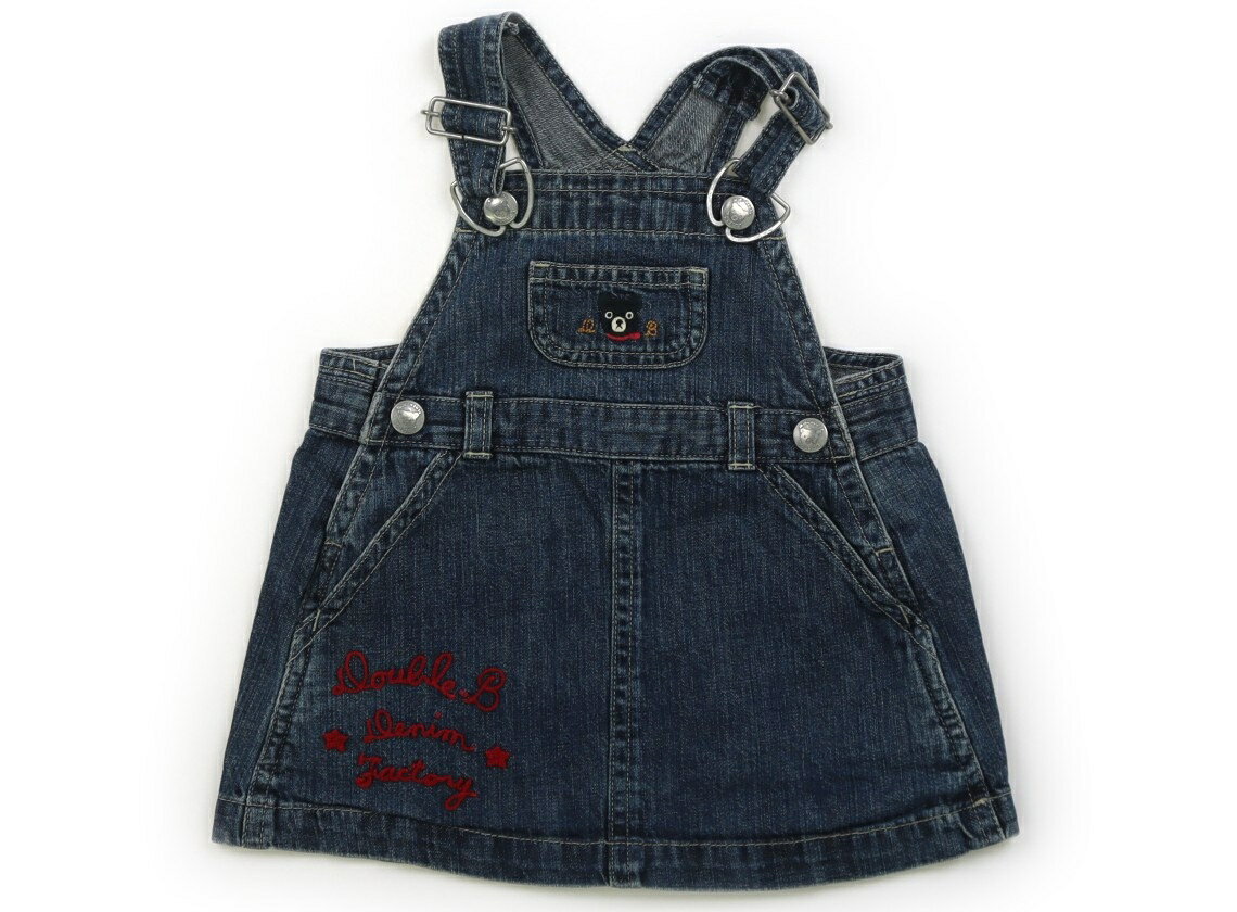 ダブルB Double B ジャンパースカート 80 女の子 紺 子供服 ベビー服 キッズ アウトレット ユーズド 【中古】キッズ・ベビー・マタニティ