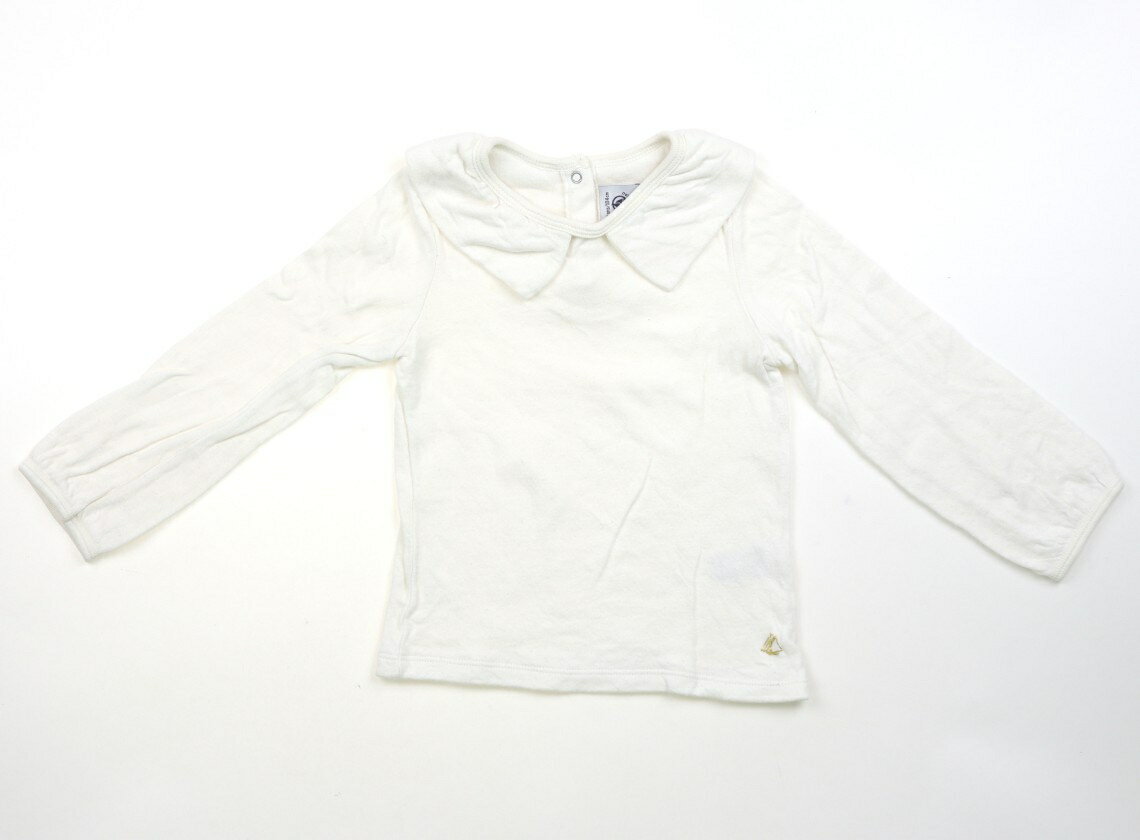 プチバトー PETIT BATEAU Tシャツ・カットソー 100 女の子 オフホワイト 子供服 ベビー服 キッズ アウトレット ユーズド 【中古】キッズ・ベビー・マタニティ