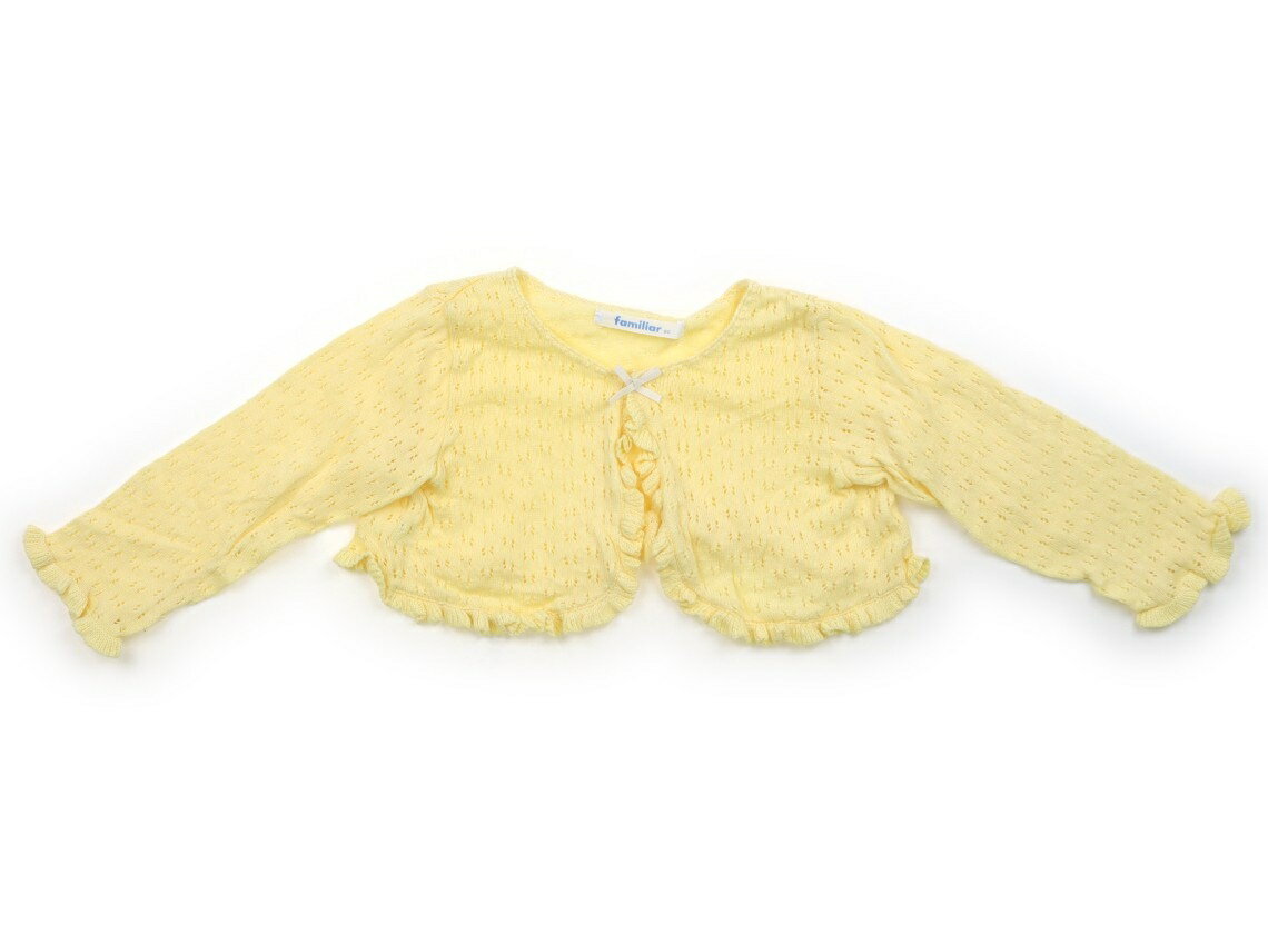 ファミリア familiar カーディガン 80 女の子 黄色 子供服 ベビー服 キッズ アウトレット ユーズド 【中古】キッズ・ベビー・マタニティ