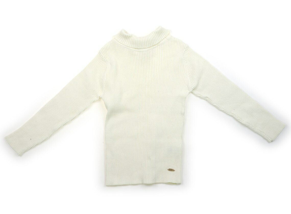 Rakuten - プティマイン petit main ニット・セーター 130 女の子 白 子供服 ベビー服 キッズ アウトレット ユーズド 【中古】キッズ・ベビー・マタニティ
