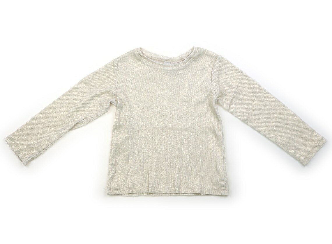 Rakuten - ザラ ZARA Tシャツ・カットソー 110 女の子 白、金ラメ 子供服 ベビー服 キッズ アウトレット ユーズド 【中古】キッズ・ベビー・マタニティ