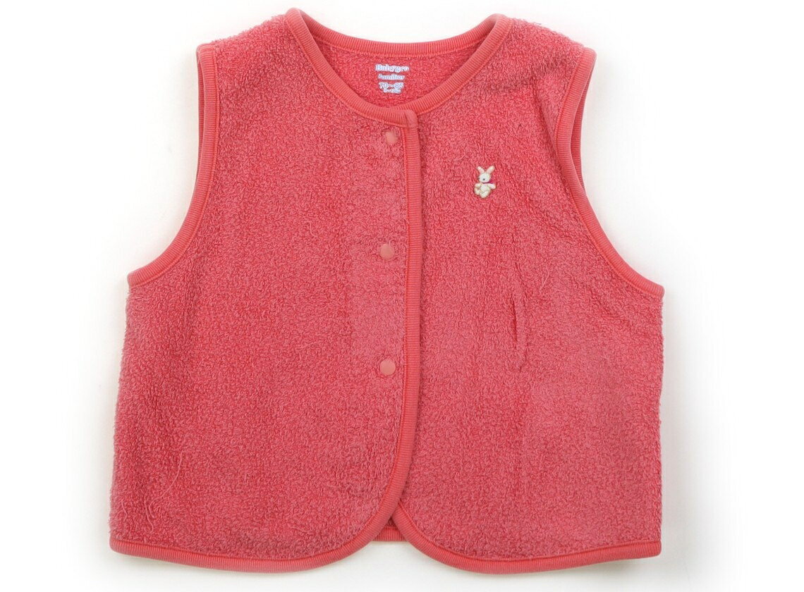 Other - ファミリア familiar ベビーベスト 70 女の子 ピンク系 子供服 ベビー服 キッズ アウトレット ユーズド 【中古】キッズ・ベビー・マタニティ