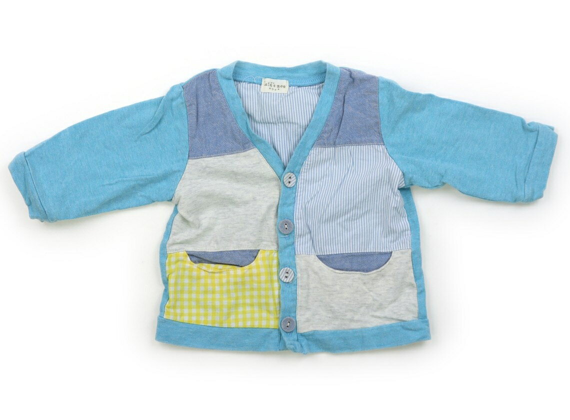 Rakuten - キッズズー Kids Zoo カーディガン 70 男の子 水色、キロチェック、ブルー 子供服 ベビー服 キッズ アウトレット ユーズド 【中古】キッズ・ベビー・マタニティ