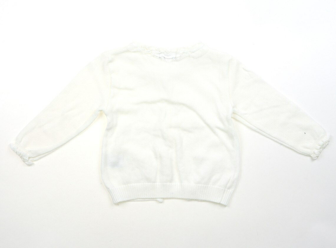 べべ BeBe カーディガン 90 女の子 オフホワイト・フリル 子供服 ベビー服 キッズ ...