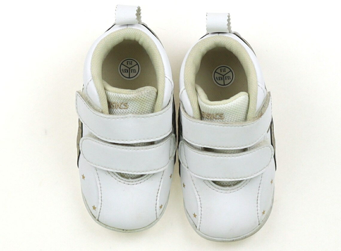 アシックス Asics スニーカー 靴13cm〜 女の子 白、ゴールド 子供服 ベビー服 キッズ アウトレット ユーズド 【中古】キッズ・ベビー・マタニティ