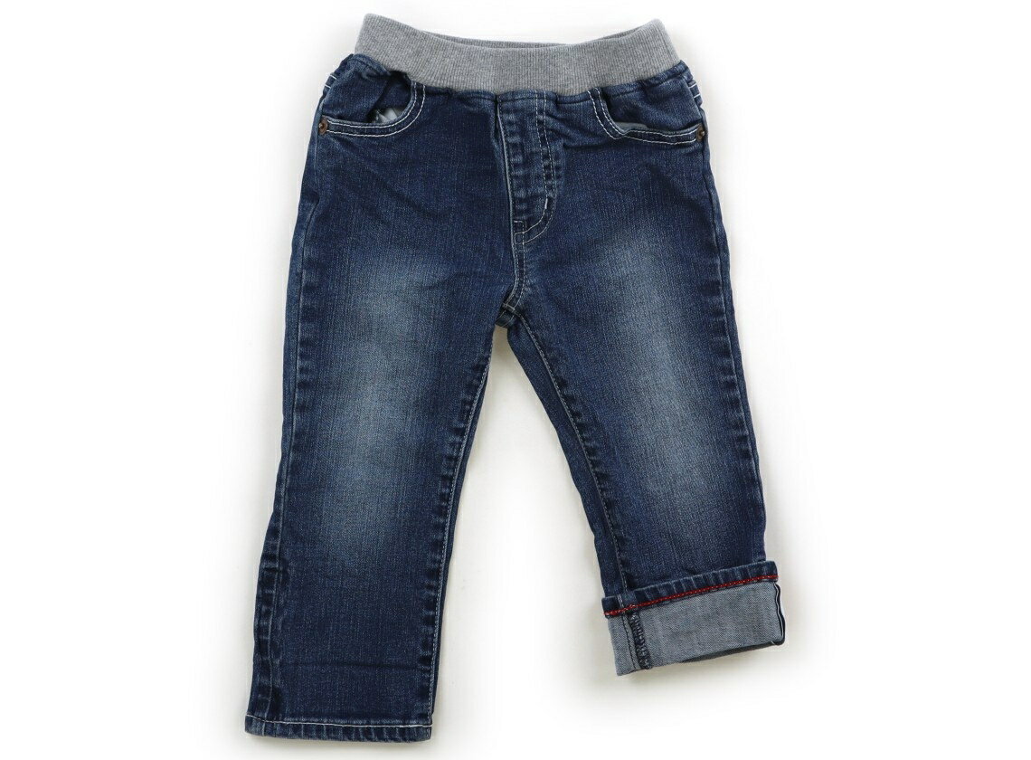 ミキハウス miki HOUSE ジーンズ 90 男の子 ウォッシュライトブルー・グレー 子供服 ベビー服 キッズ アウトレット ユーズド 【中古】キッズ・ベビー・マタニティ