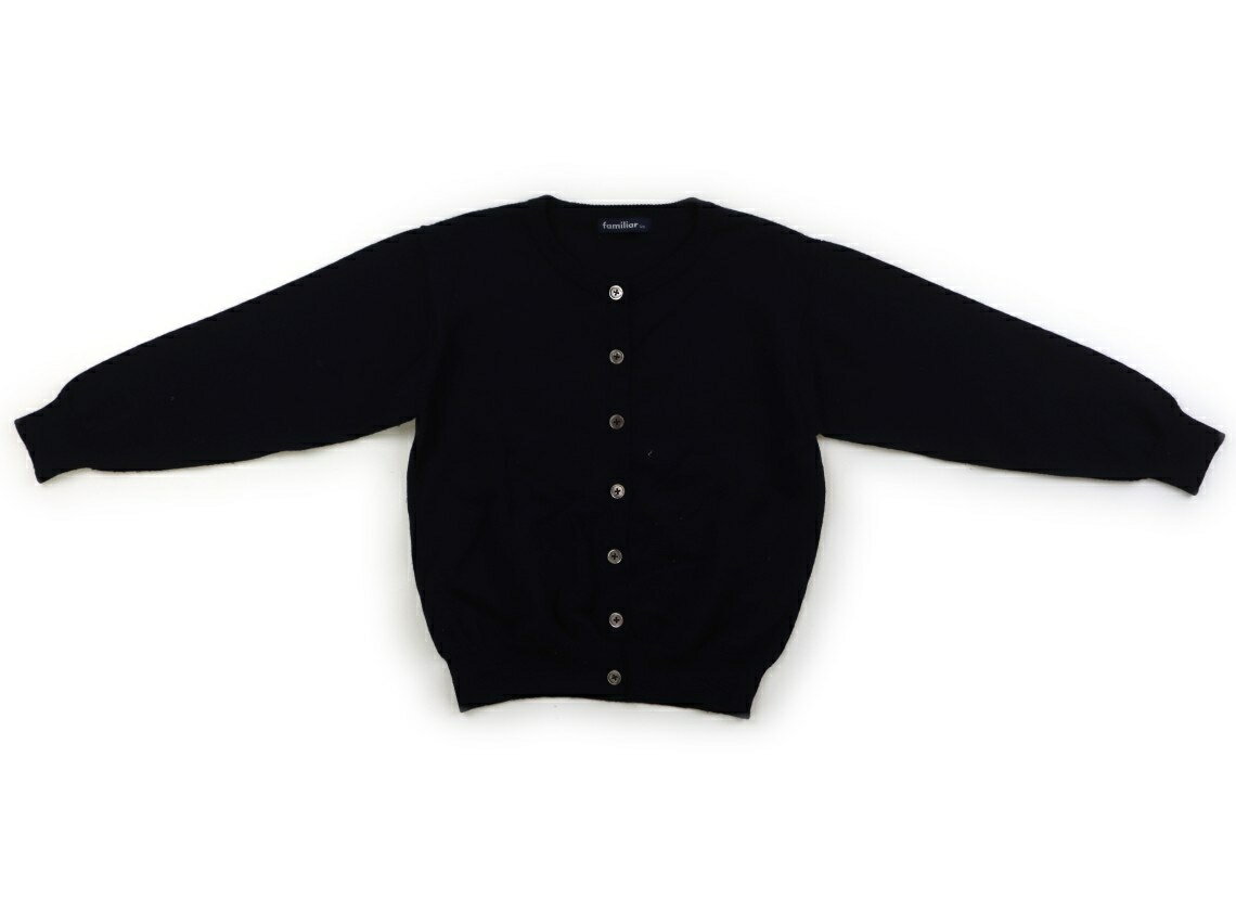 ファミリア familiar カーディガン 120 女の子 紺 子供服 ベビー服 キッズ アウトレット ユーズド 【中古】キッズ・ベビー・マタニティ
